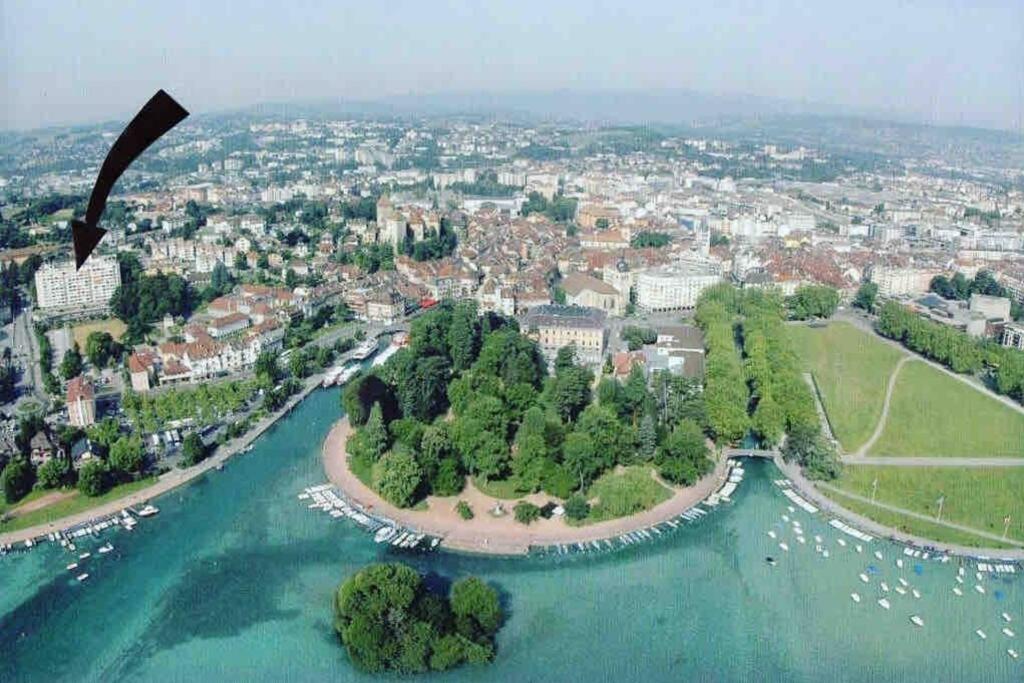 Le Panorama - Vue Lac Et Montagne Avec Parking Annecy Kültér fotó