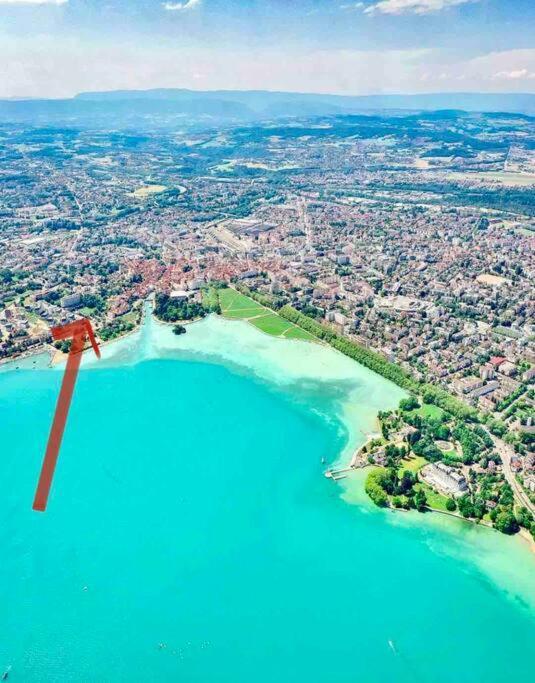 Le Panorama - Vue Lac Et Montagne Avec Parking Annecy Kültér fotó